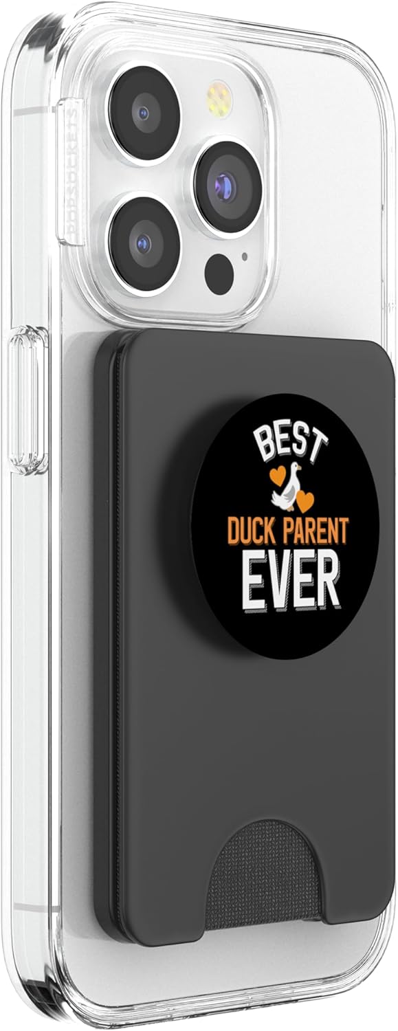Best Duck Parent Ever Cute Duck with Hearts PopSockets PopWallet for MagSafe