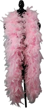 Fukang Feather Turkey Chandelle Feather Boa 72 100 Gram Baby Pink