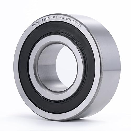 Miniatura 61 de XIKE 1 Pcs 2204-2RS Sealed Self-Aligning Ball Bearings 20x47x18mm, Lubricated and Chrome Steel Fits