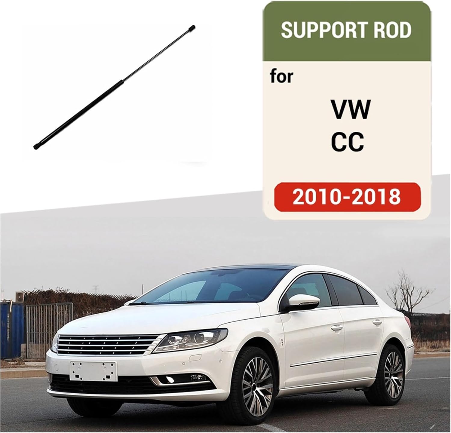Car-Styling Refit Bonnet Hood Gas Shock Lift Strut Bars Support Rod Accessories Compatible With VW CC 2013 2014 2015 2016 2017 2018