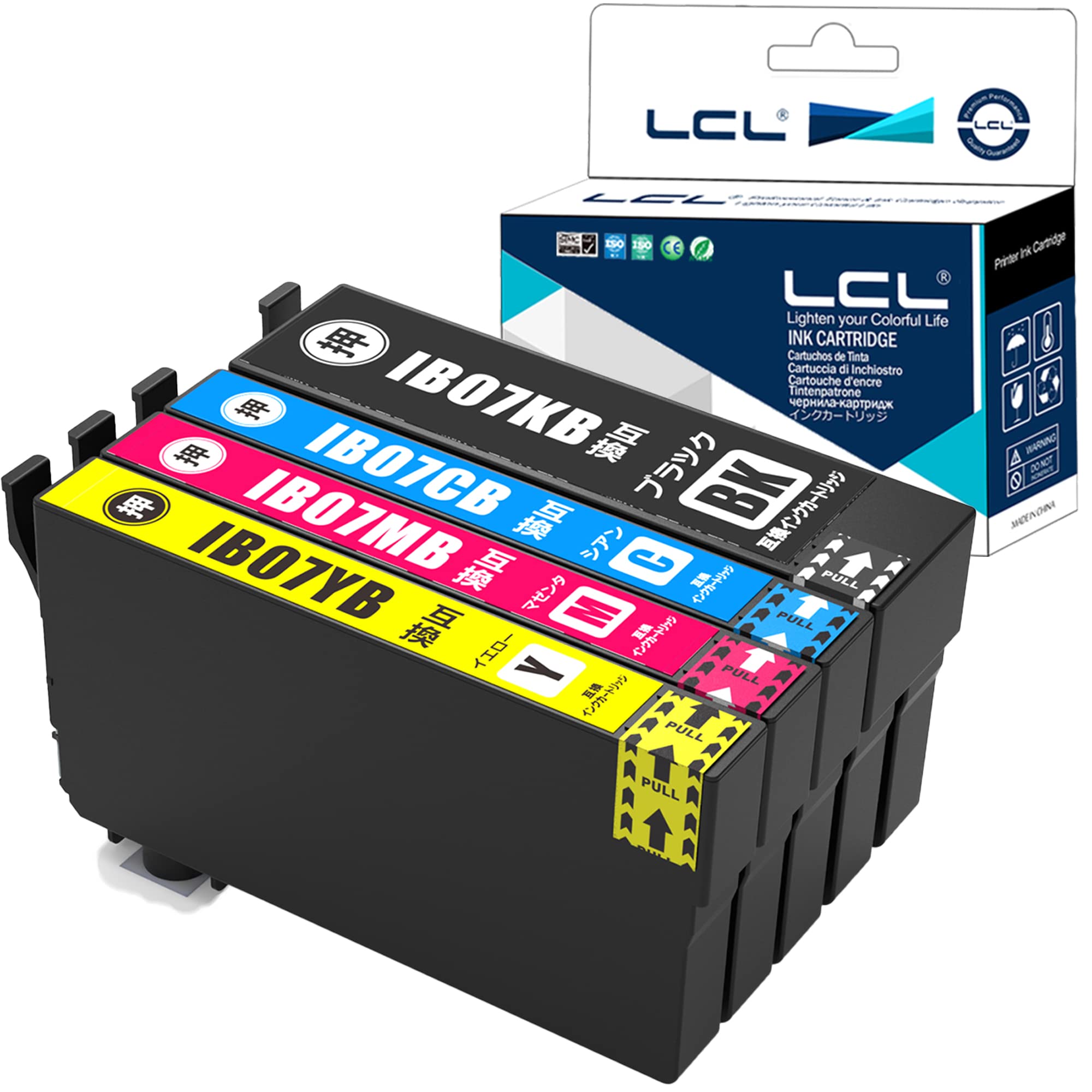 Amazon.co.jp: LCL エプソン用 IB07 大容量 染料 IB07CL4A IB07CL4B