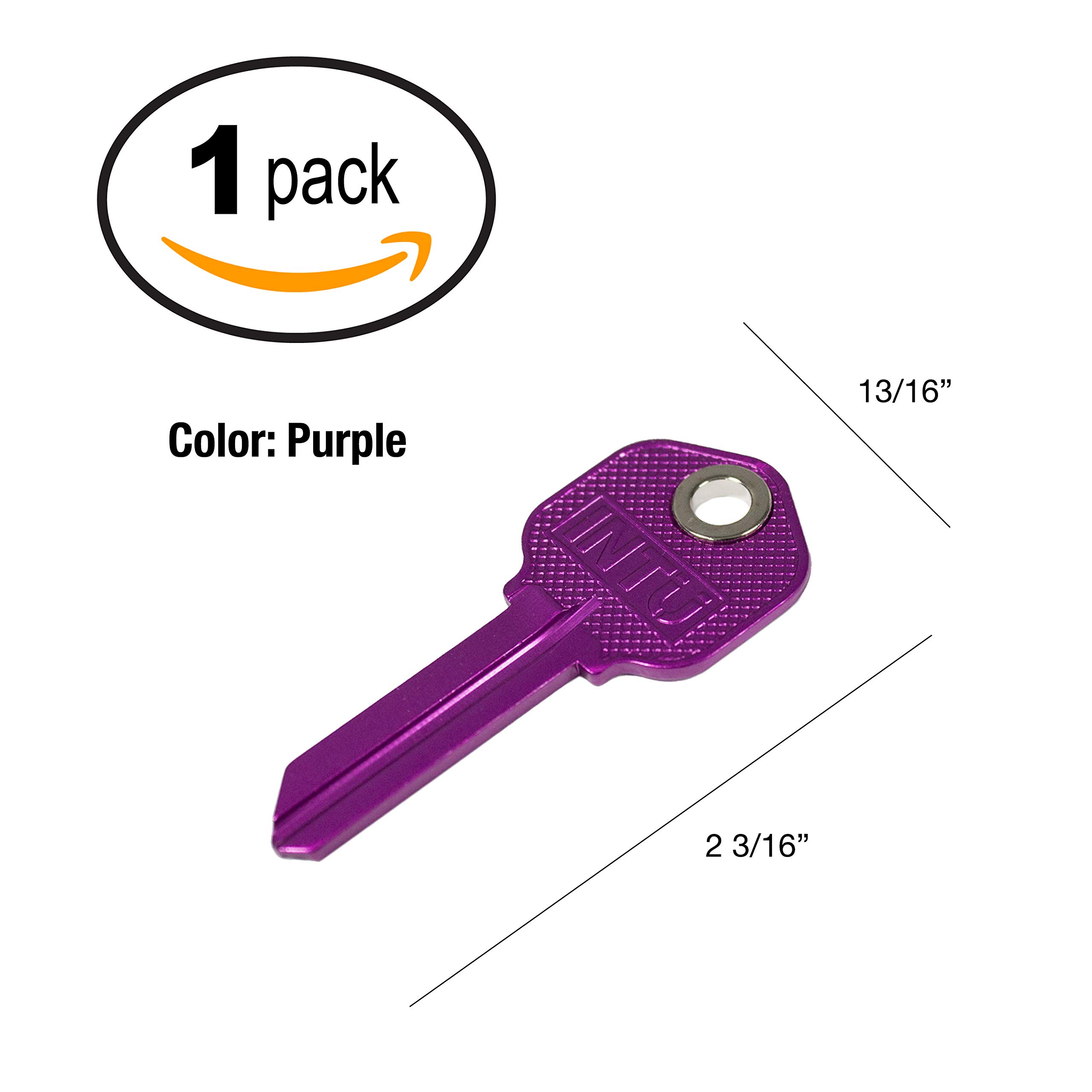 Lucky Line Anodized Purple Lightweight Aluminum Magnetic House Key