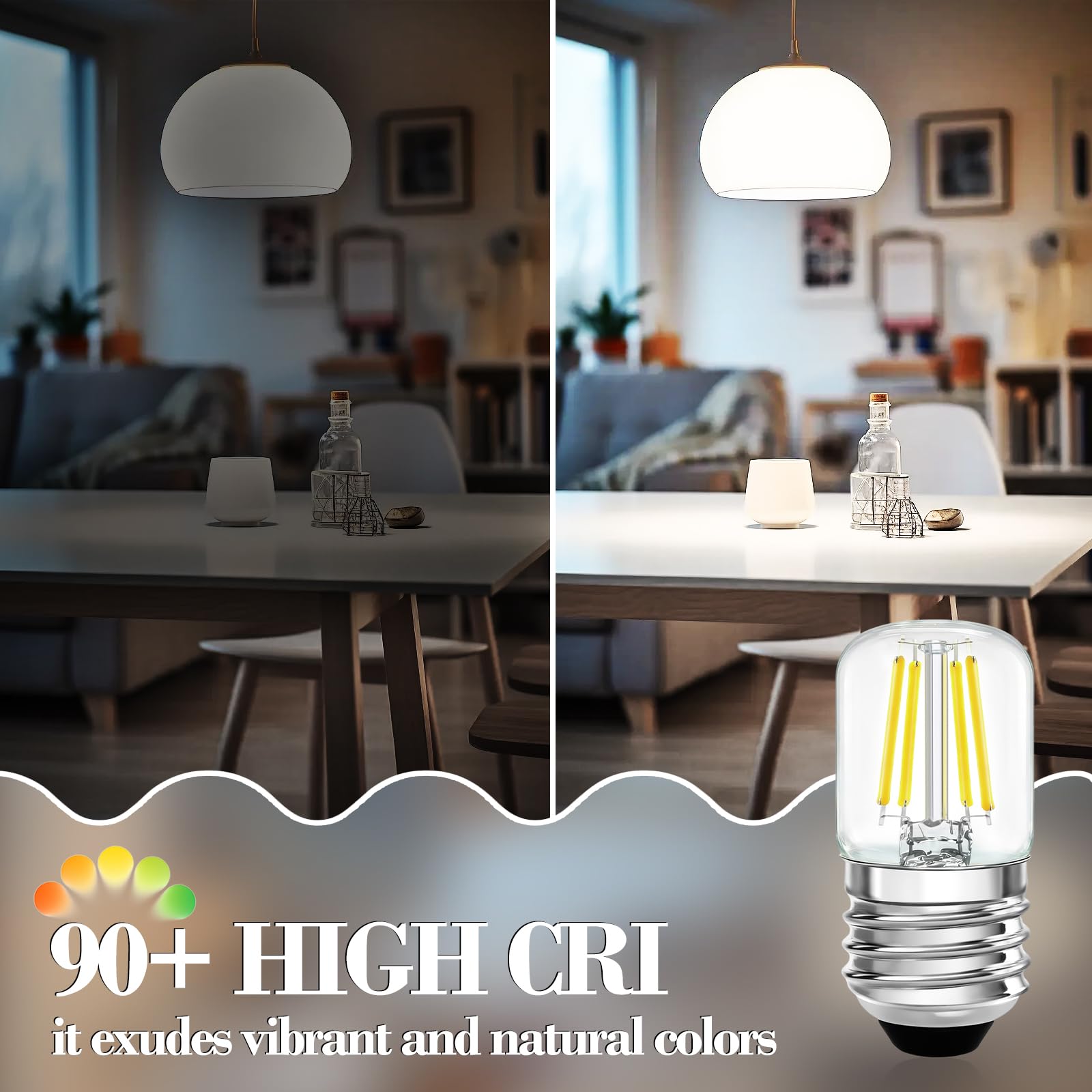 40 watt Appliance Light Bulb 4W Small Light Bulbs for Lamp E26 LED Night Light Bulbs Refrigerator Light — view 6