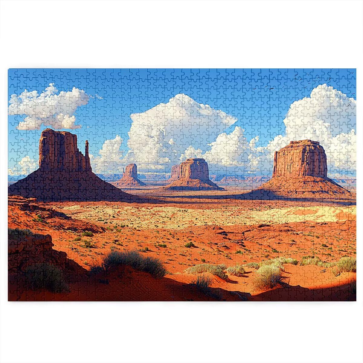 Puzzle 2000 elementów, krajobraz, pustynia, 2000 elementów, drewniane puzzle dla dorosłych, trudna łamigłówka, gra logiczna dla całej rodziny, drewniane puzzle do dekoracji salonu, na prezenty, Q-54