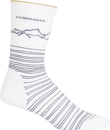 Icebreaker Merino unisex Lifestyle Fine Gauge Ultralight Cushion Crew Socks, New Zealand Merino Wool