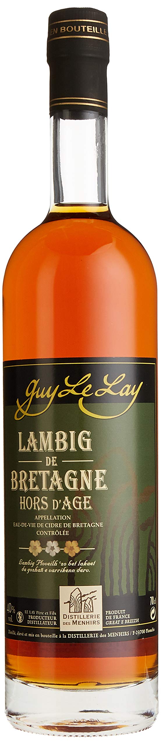 Lambig De Bretagne I Hors d`Age I 700 ml I 40% Volume I Destillierter Apfel-Brandy