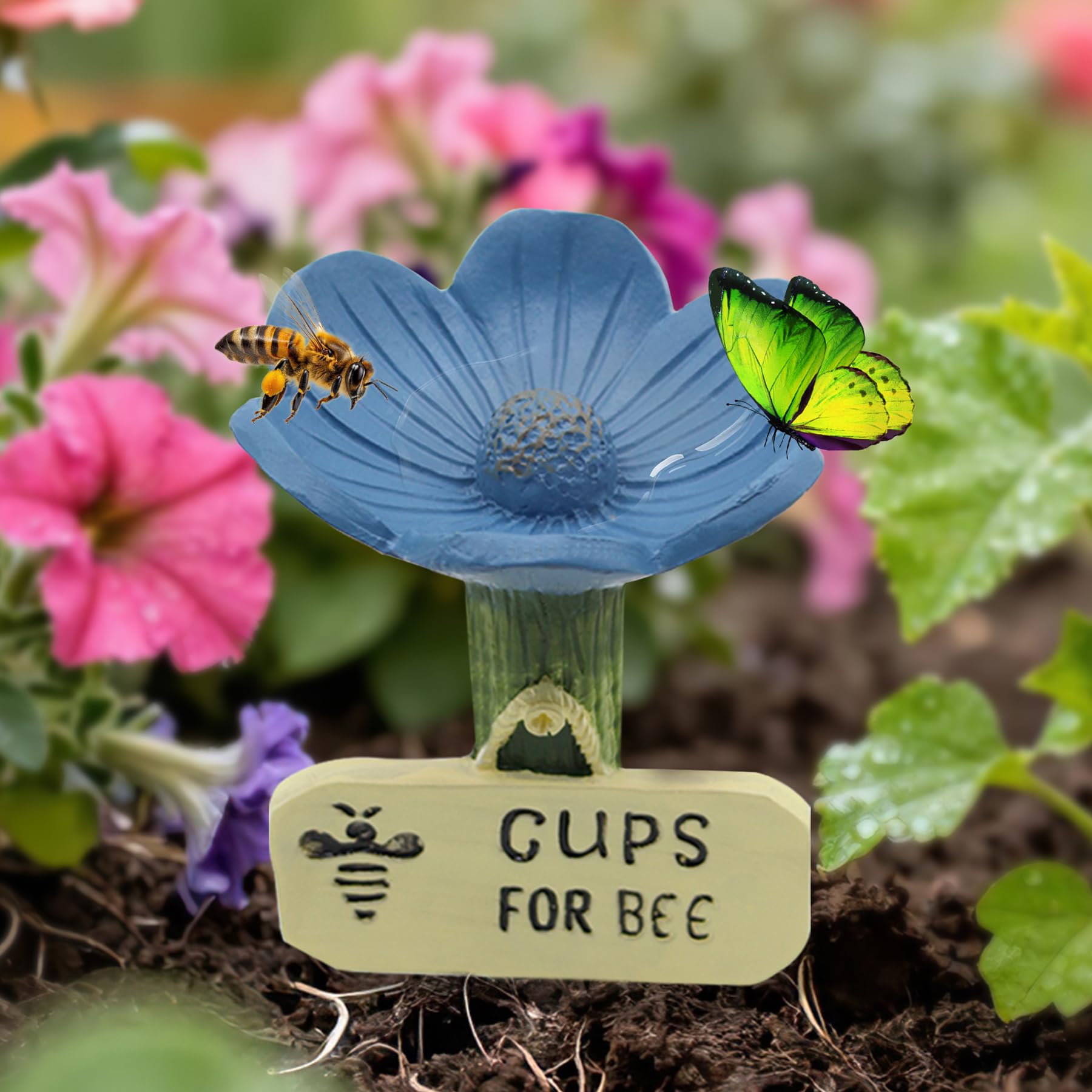 5 Stück Insektentränke, Bienen Trinkbecher,Bienentränke für Den Garten, Insektentränke im Freien, Bienentränke für Durstige Bestäuber