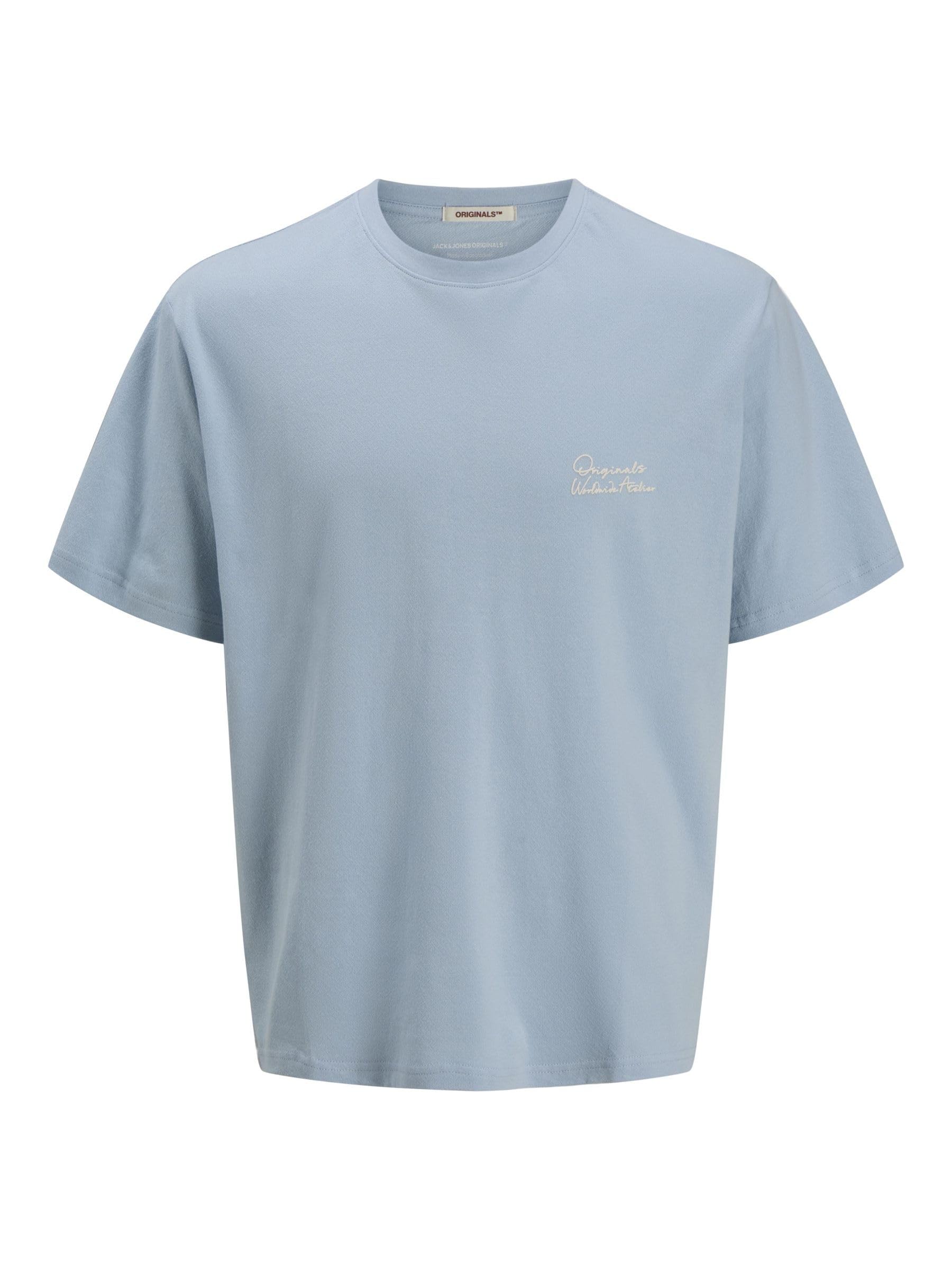 JACK & JONES Men's Joracapulco Type Tee SS Crew Neck, Skyway, XL