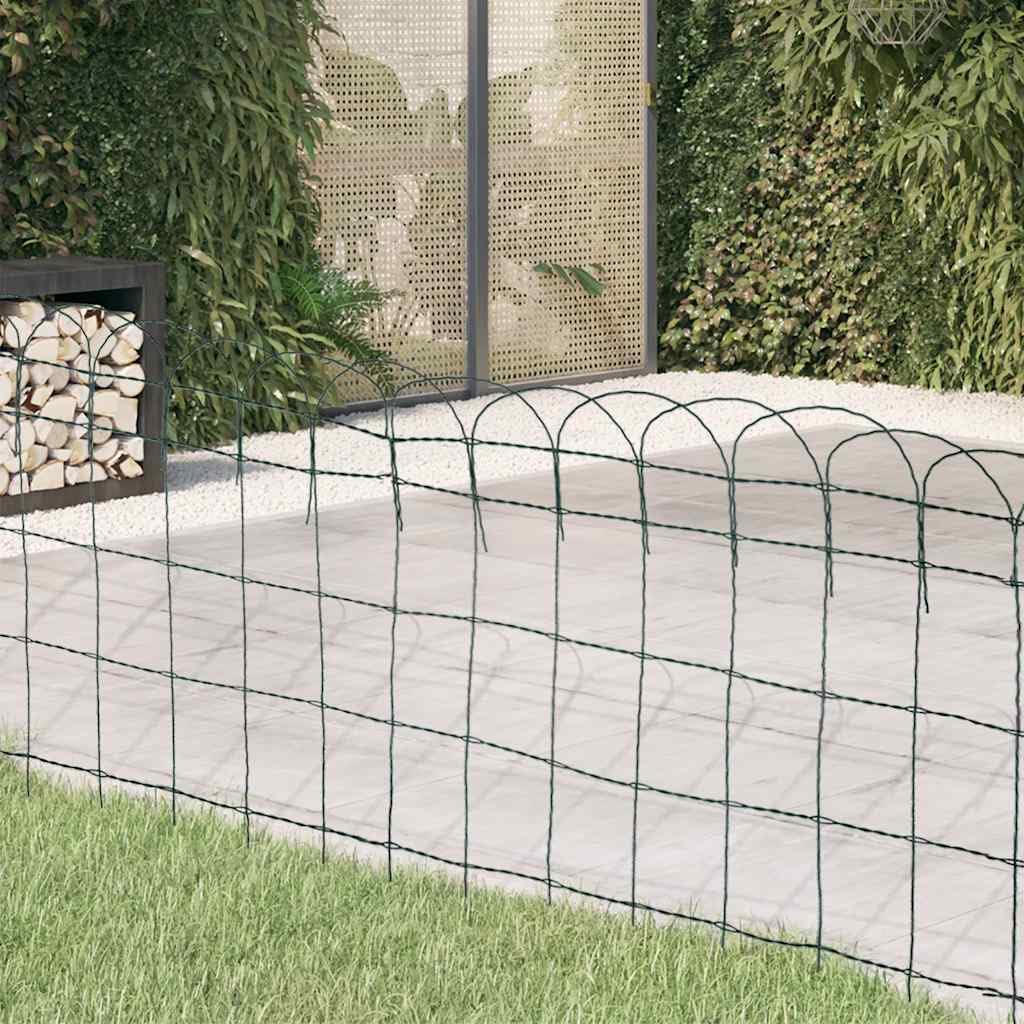 Generico Recinzione per Giardino in Ferro Verniciato a Polvere 25x0,65 m,Articoli di ferramenta,Barriere e recinzioni,Delimitazioni e recinzioni da giardino-141074