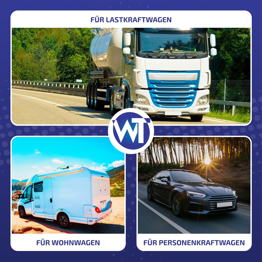 2 x Gummi Begrenzungsleuchte Seitenleuchte Positionsleuchte 12V 24V, weiß, rot, für LKW PKW Anhänger, Trailer, Abschleppwagen, auf einem langen, schrägen Wohnwagen usw