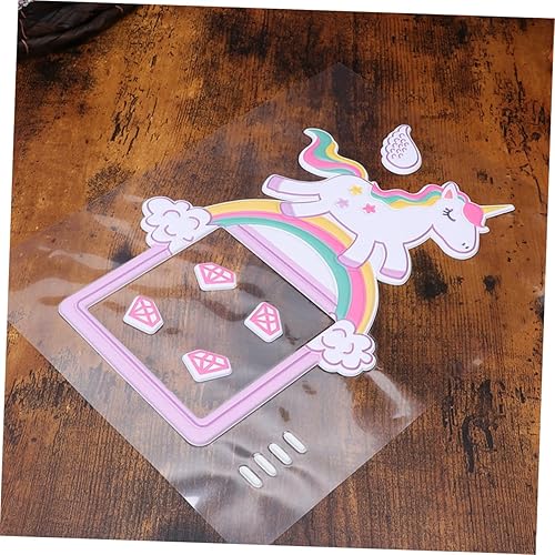 Miniatura 8 de SAFIGLE Decoración de pared con imágenes de unicornio, calcomanía de pared luminosa, diseño creativo de unicornio para fiesta en casa