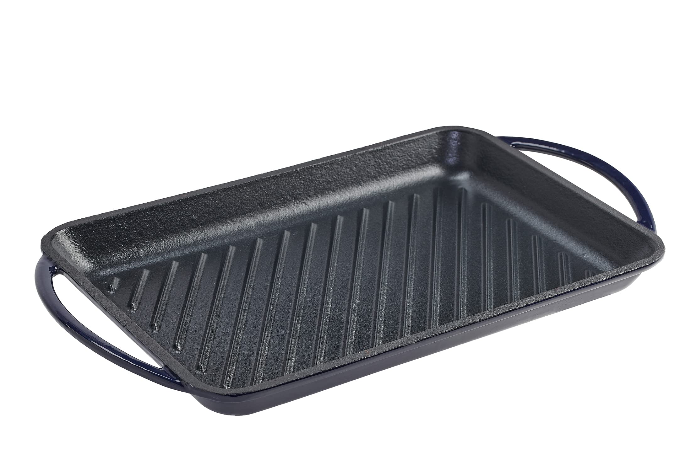 Servappetit - Cobalt Glazed Enameled Cast Iron Double Burner Grill