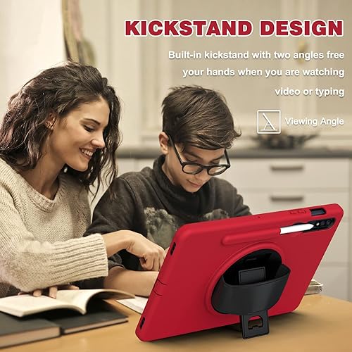 Vista 53 de ORIbox Defender - Funda para Samsung Galaxy Tab S8/Tab S7 de 11 pulgadas, protección contra caídas de cuerpo completo, parachoques 3 en 1 a prueba