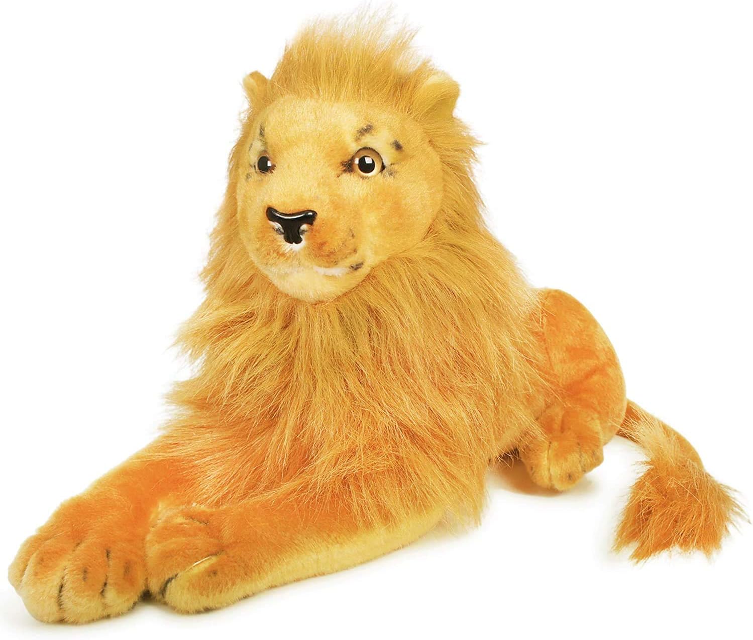Kraftix Lying Brown Lion Stuffed Plush Soft Toy Doll Teddy Bear Animal for Girls Boys Kids Baby Car Birthday Home Decoration Cute Lovely - 49 cm (Medium,Lying Brown Lion)