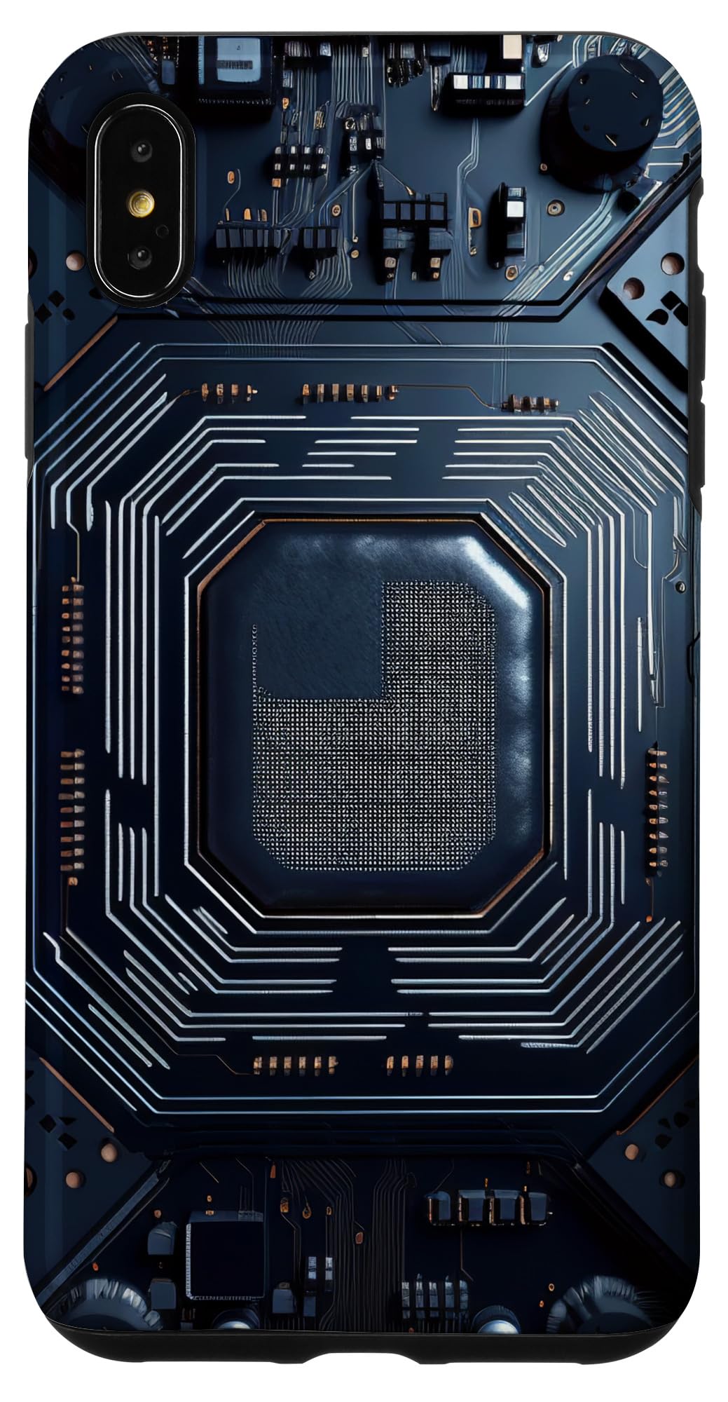 Motherboard Microchip Black IT Computer Background Graphic Case for iPhone XS Max