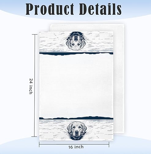Miniatura 7 de Lake House - Toallas decorativas para platos, divertidas toallas de cocina para perros de lago, regalos de casa de lago, regalos para mamá, toallas