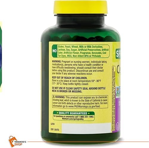 Miniatura 8 de Spring Valley Cápsulas de canela de Ceilán de 1200 mg cápsulas, apoya el metabolismo, pastillas sin OMG y sin gluten + incluye adhesivo