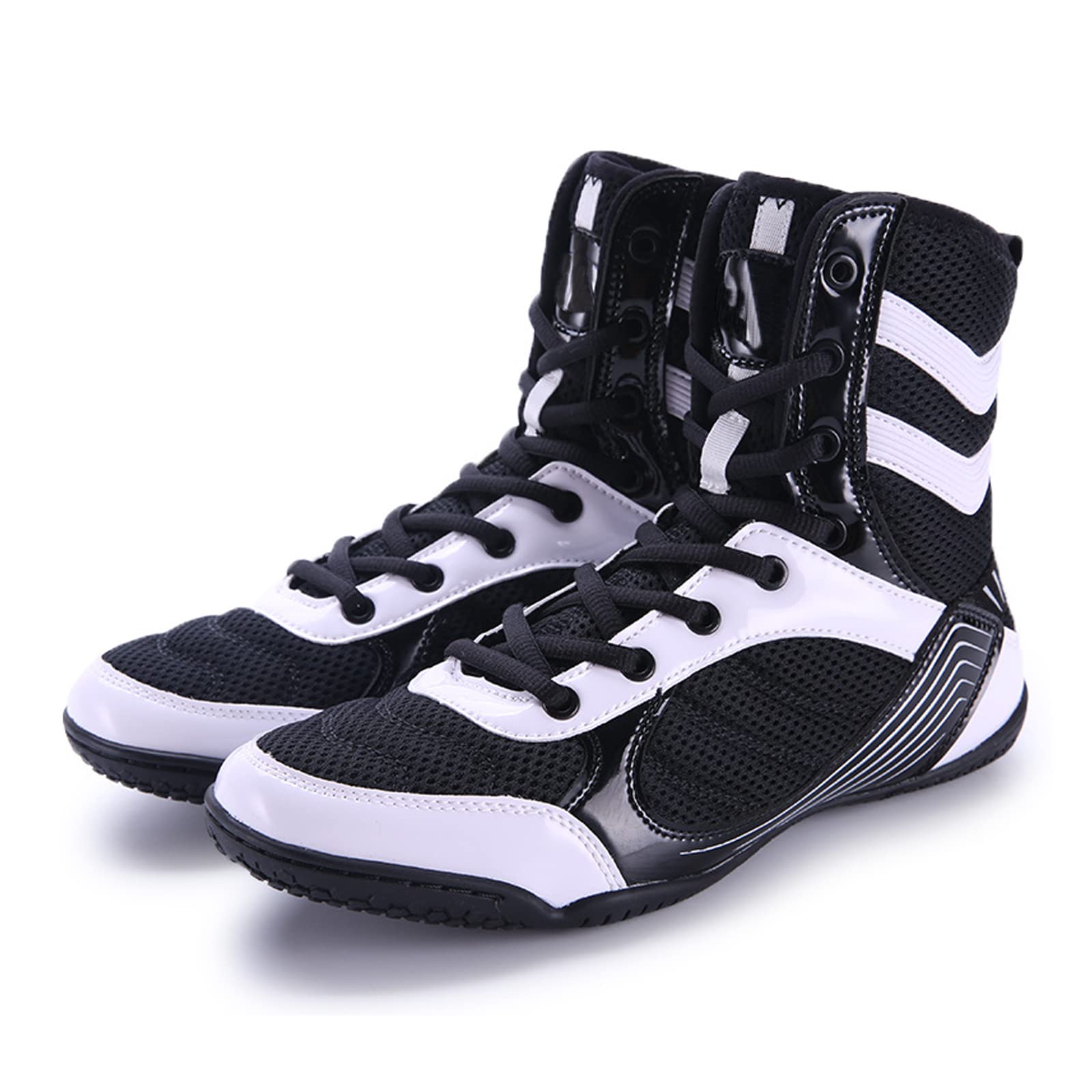 LZQpearl Buty bokserskie, buty bokserskie, buty walki, oddychające, uniseks, dla juniorów i dorosłych, do treningu MMA Muay Thai Arts