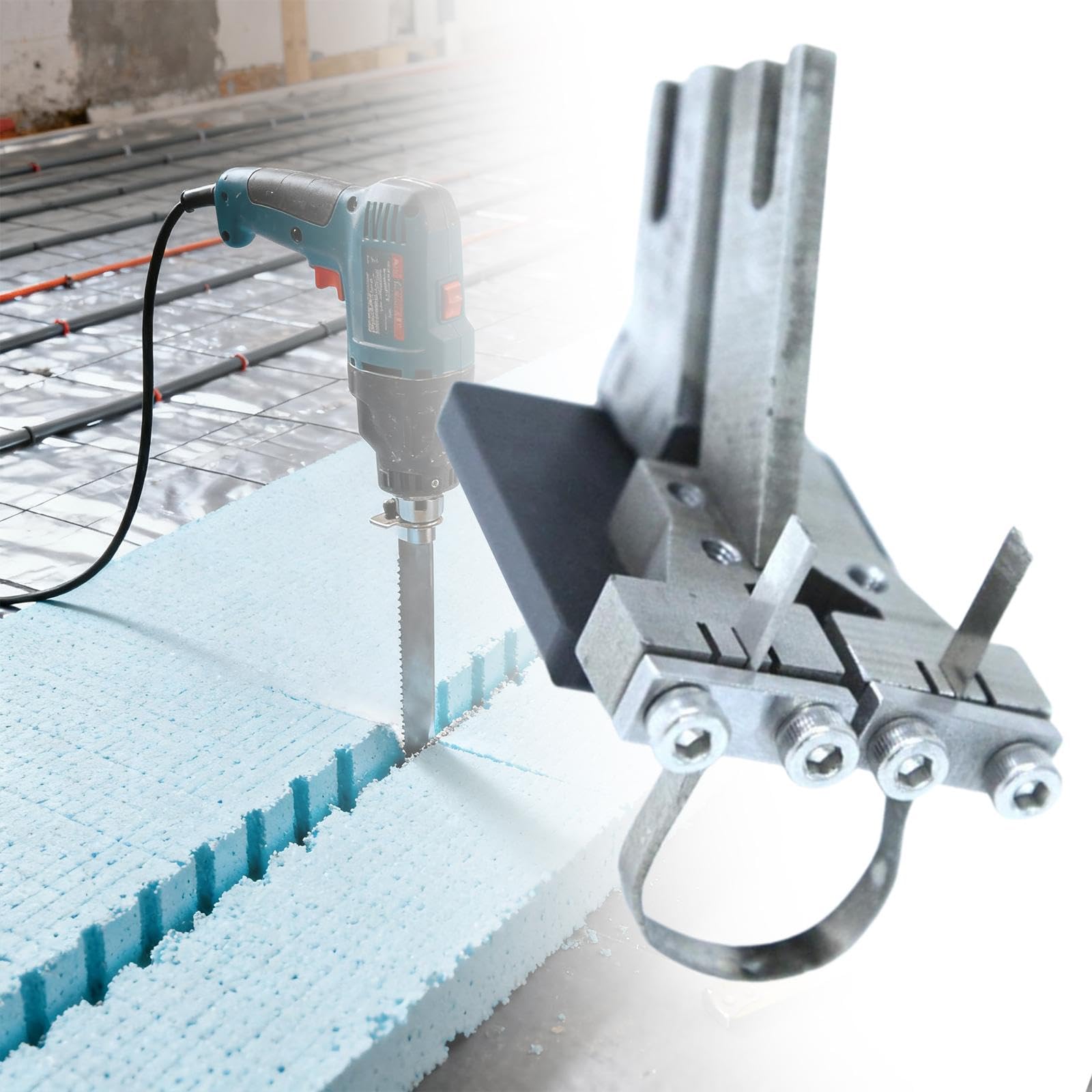 F Fityle Groover Placa Corte Ranurado Sled Accesorio Espuma Cobre Instalación Rápida Operación Suave para Slotter Herramienta Adecuado para Y Ai, G01 con Hoja de 40 Cm