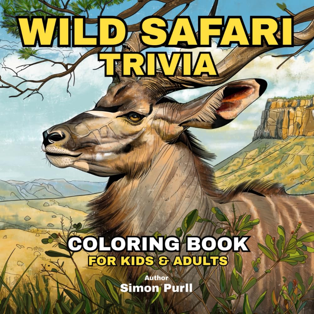 WILD SAFARI TRIVIA COLORING BOOK