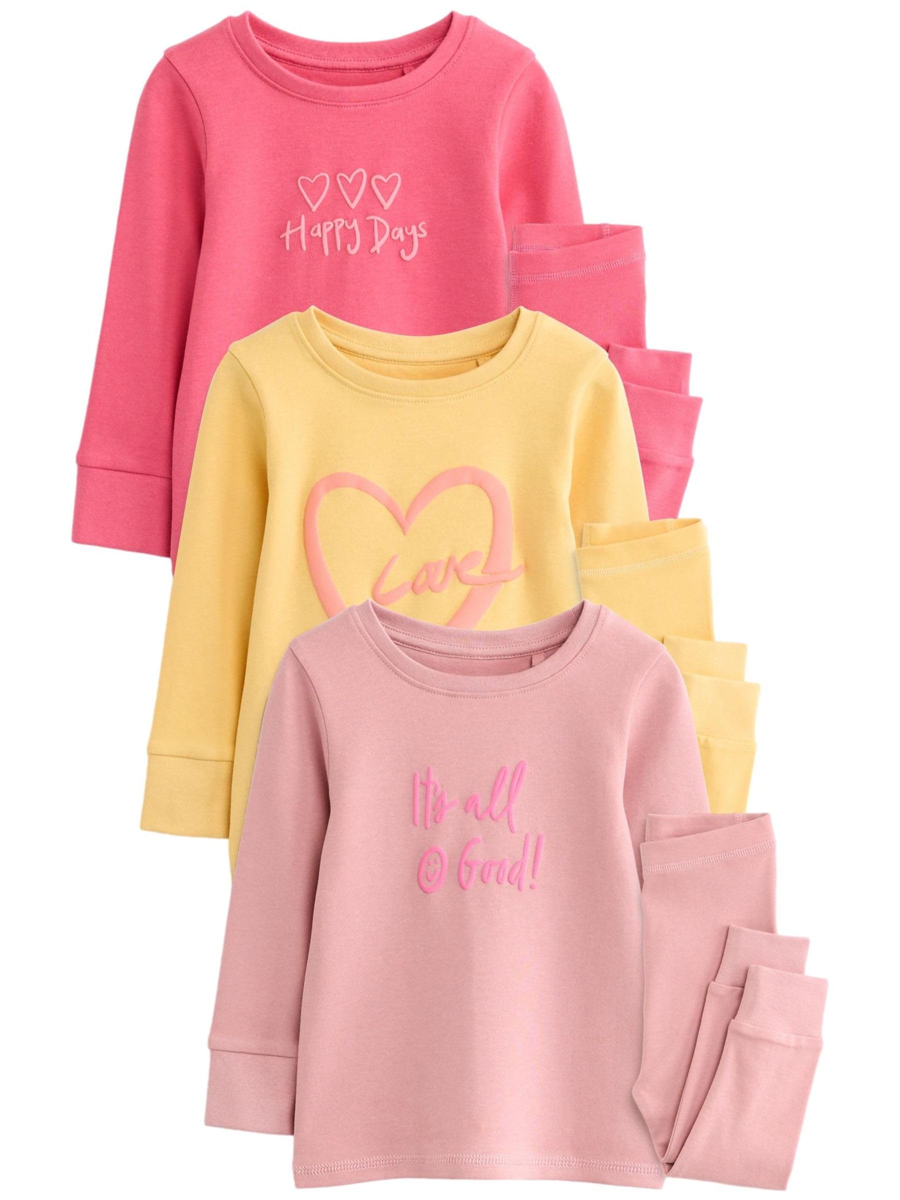 NEXT Mädchen 3er-Pack Schlafanzüge mit Print