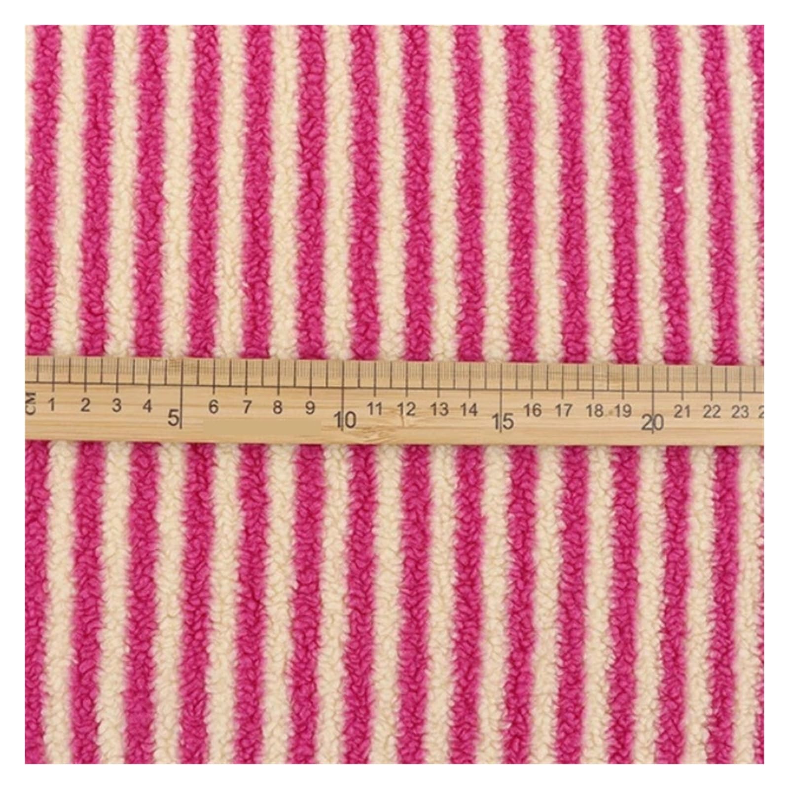 Tejido de forro polar de punto Tela de punto franela invierno con estampado Jacquard terciopelo, ropa cálida, chaqueta, bolsos, zapatos, sombreros, tejido costura(Color 5,90x160cm)