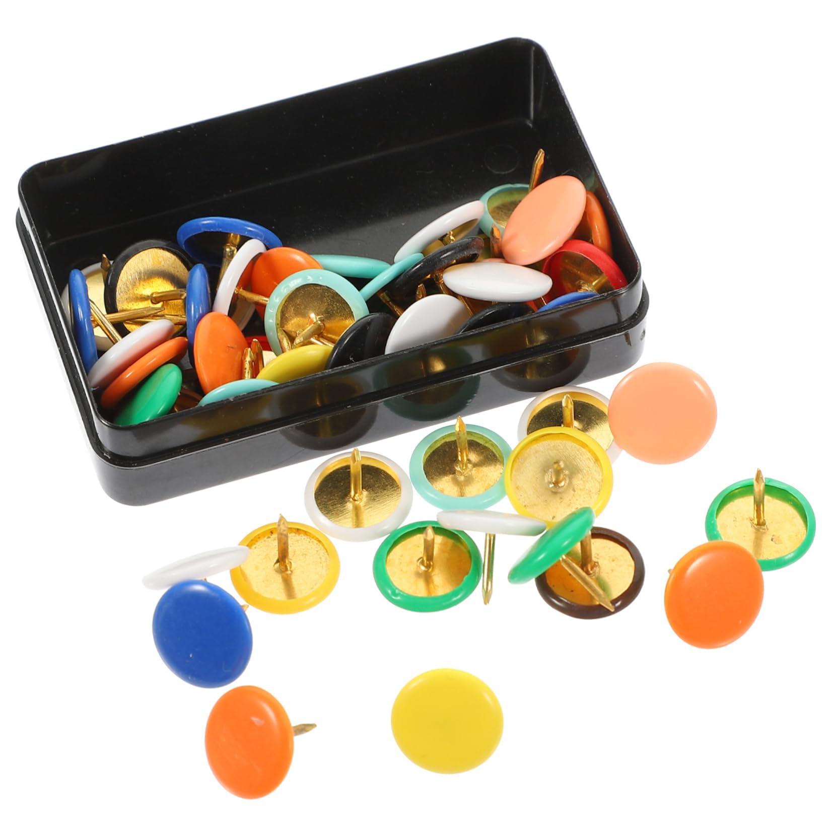 SHINEOFI 500piezas Chinchetas Tacks Coloridos para Escuela y para Tableros De Anuncios y Proyectos De Manualidades