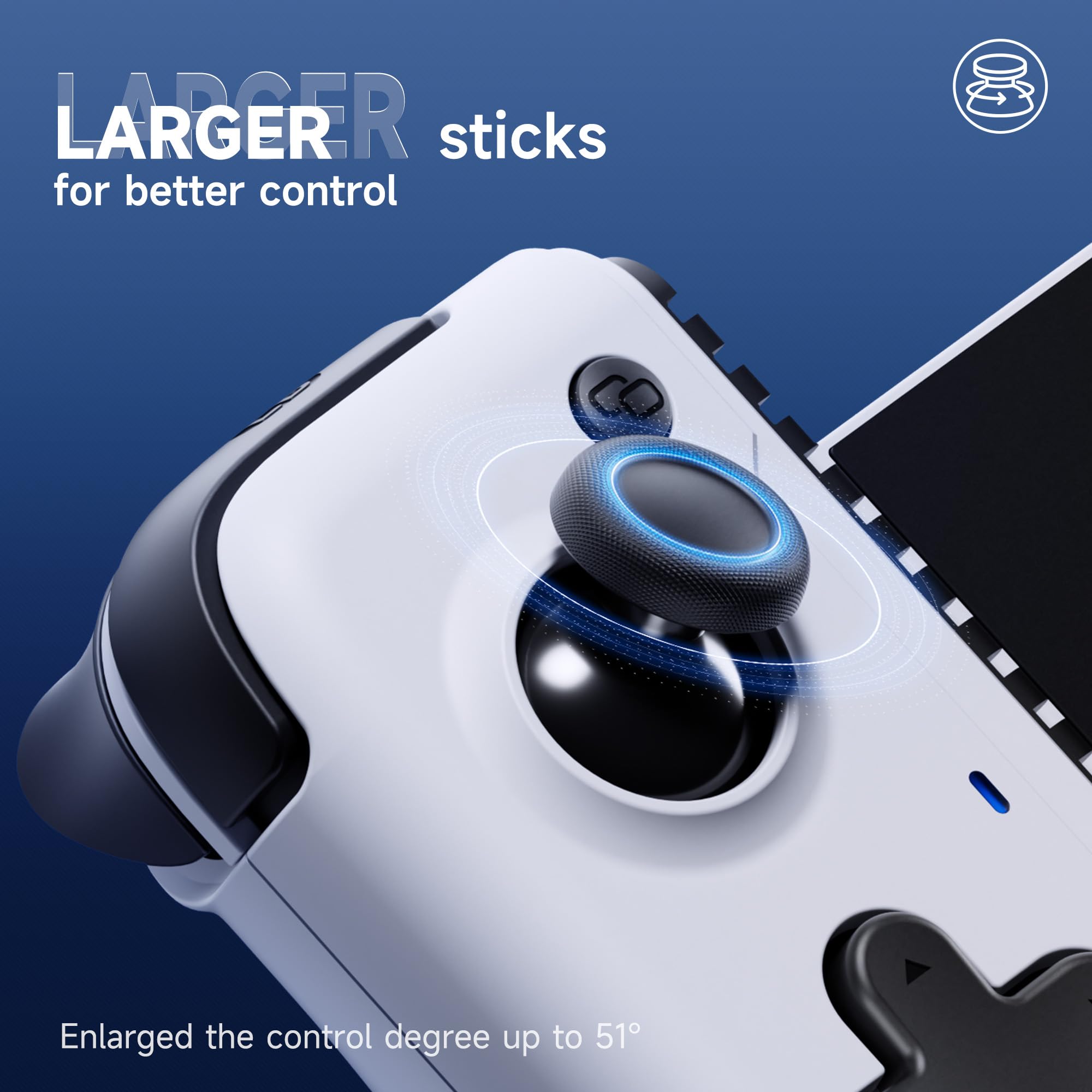 EasySMX M05 Manette Mobile Android pour iPhone Série 16/15 (USB-C) avec Effet Hall, Vibration, Plug & Play, Bluetooth, PS Remote Play Xbox, Call of Duty (Type-C)