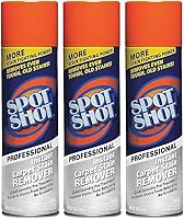 Spot Shot Professional Carpet Stain Remover, 3-Pack 18oz - Instant No-Scrub Stain & Odor Eliminator for Pet & Old Stains