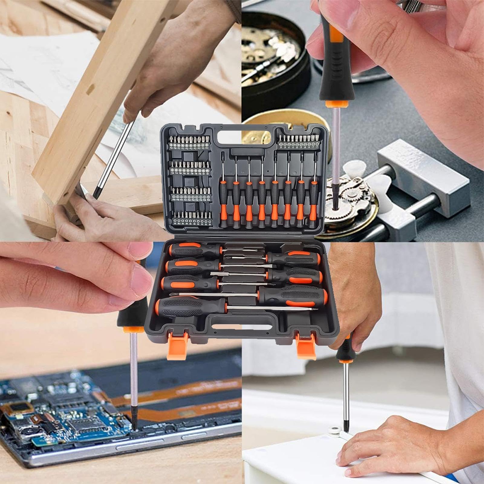 Set di Cacciaviti Magnetici 66 Pezzi di Punte e Utensili per Riparazione | Set di Cacciaviti con Punta Magnetica per Orologi, Occhiali, Computer, Occhiali da Sole e Apparecchiature Elettroniche Do