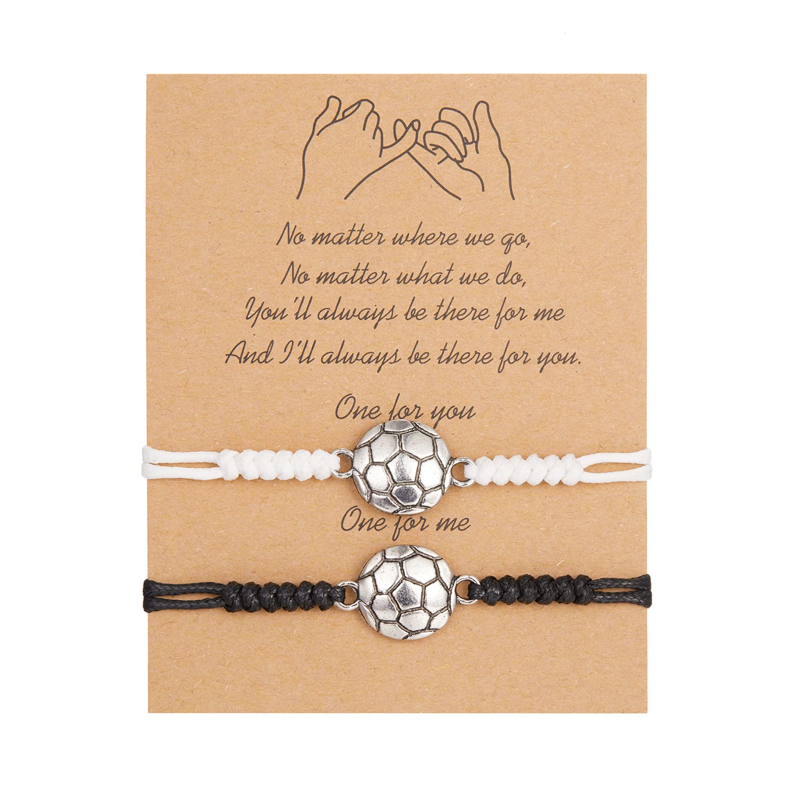 Your Always Charm Braided Rope Sports Bracelet Baseball Bracelets Basketball Soccer Bracelet for Fans Sport Player Bracelet