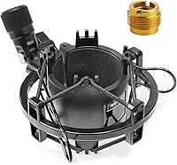 SUNMON Shock Mount for AT2020 AT2035 AT4040 - Vibration Isolation Stand Reduces Desk Noise for Condenser Mics