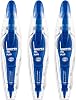 Plus 47-598 Correction Tape, Whopper, Pal, Tape Width, 0.2 inches 5 mm, Disposable Type, Pack of 3, Blue