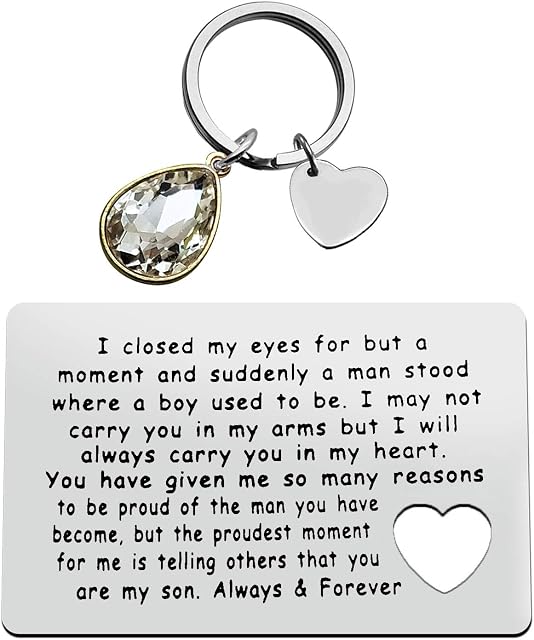 To My Son Wallet Card from Mom Engraved Metal Wallet Insert for Son The Proudest Moment For Me Is Telling Others That You Are My Son Gift Deployed Gift Son Valentine Christmas Graduation Birthday Gift