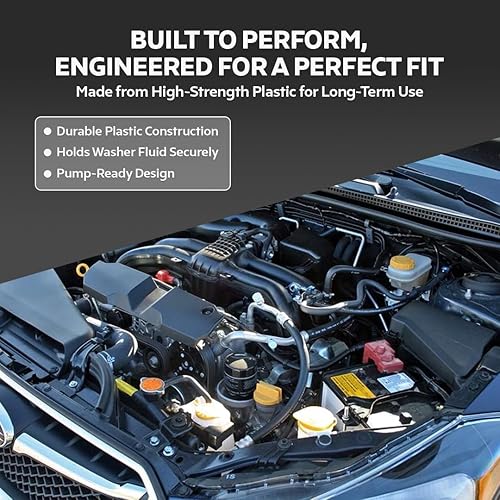 Miniatura 4 de FITRITE AUTO PARTS Nuevo depósito de líquido de lavadora para Subaru Impreza 2014-2016, Subaru Crosstrek 2016-2017, Subaru XV Crosstrek 2014-2015