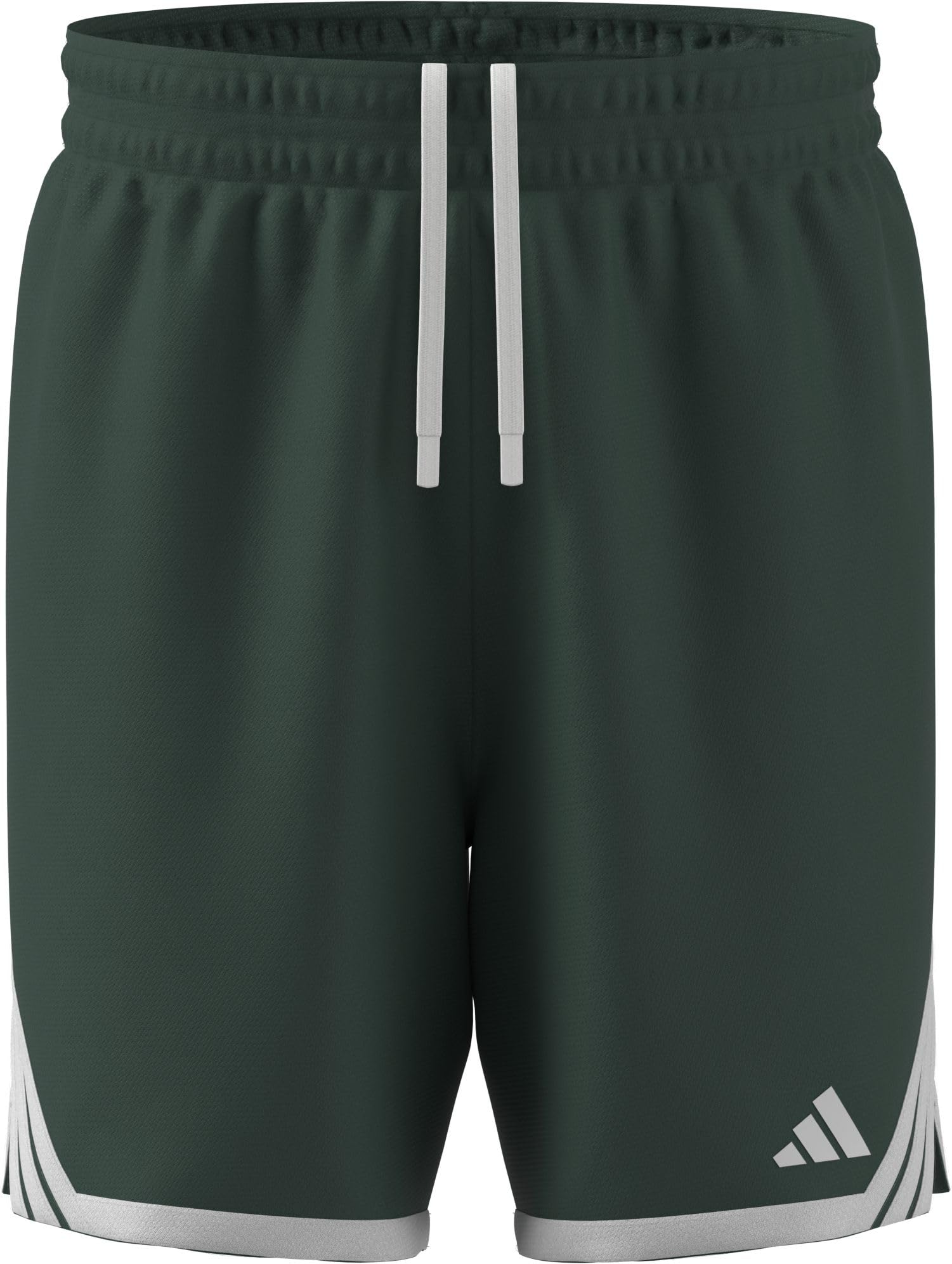 adidas Men's M Everyday Pro Bball Short Shorts, Team Dark Green/White, 4XL