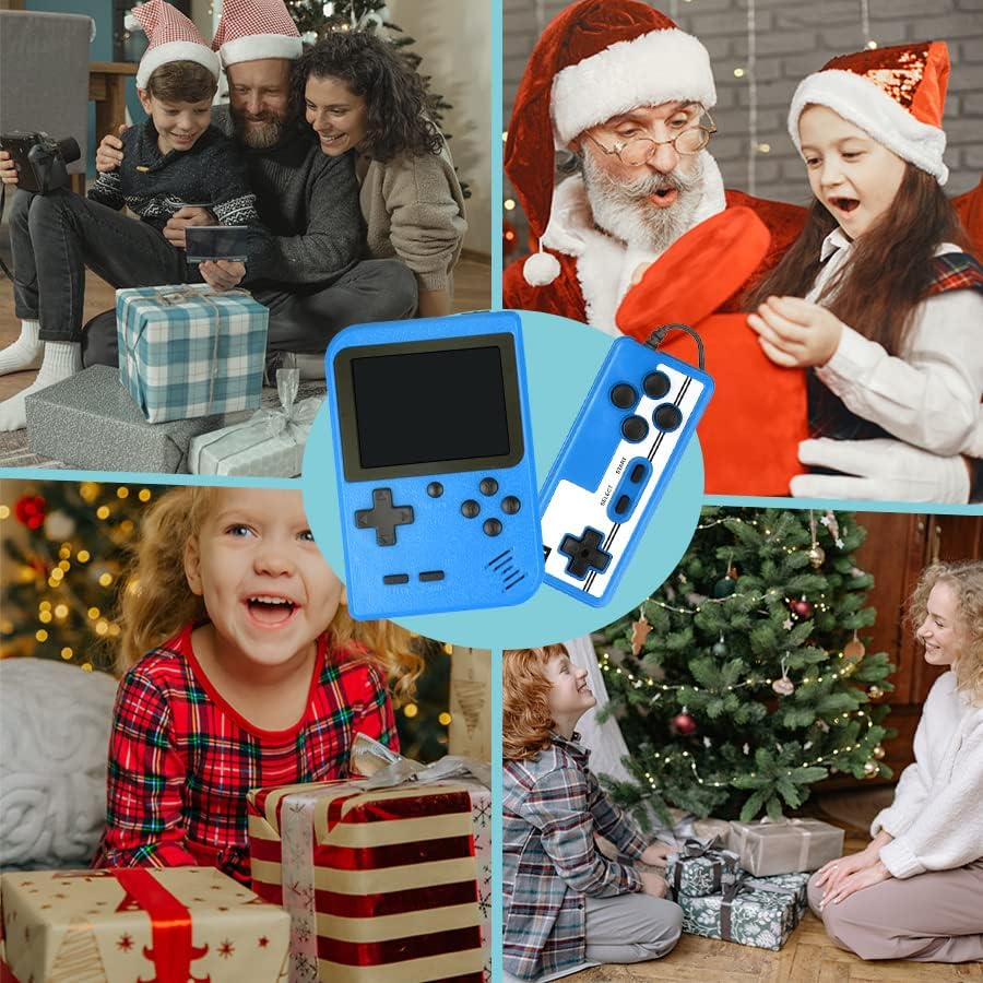 Miniatura 6 de Heramie Consola de juegos retro de mano con consola de juegos clásicos de 500 juegos, consola de videojuegos retro portátil de 3.0 pulgadas, soporte