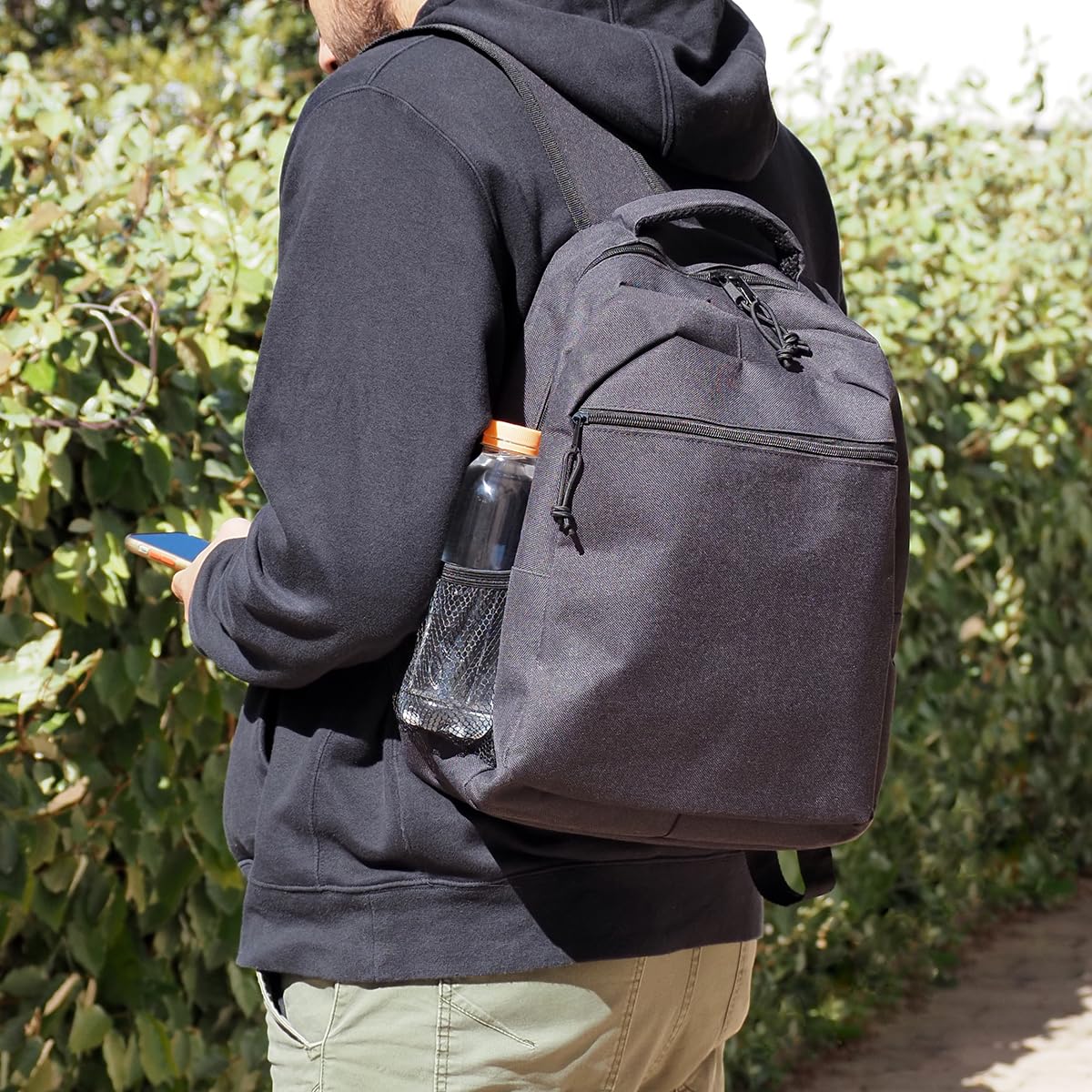 Waytex Sac à dos PC 15" 2 poches zippées Noir