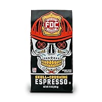 Vista 97 de Fire Department Coffee - Café de vainilla bourbon - Devuelve a los bomberos - Grano entero con infusión de vainilla y bourbon - Sin alcohol