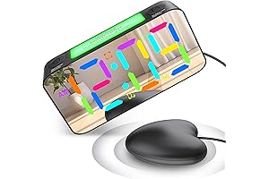 RGB Extra Loud Alarm Clock for Hearing Impaired, Dual Vibrating Alarm Clock