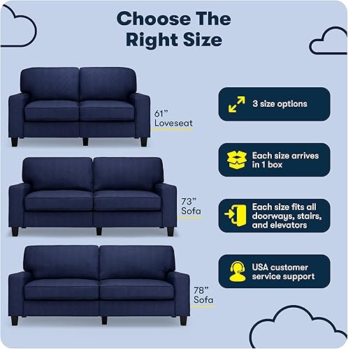 Miniatura 408 de Serta Palisades Sofás Tapizados para Sala, Sofá de Diseño Moderno, Tela, gris (Glacial Gray) gris (Glacial Gray),Beige,Marrón,Alforfón Beige,Marrón