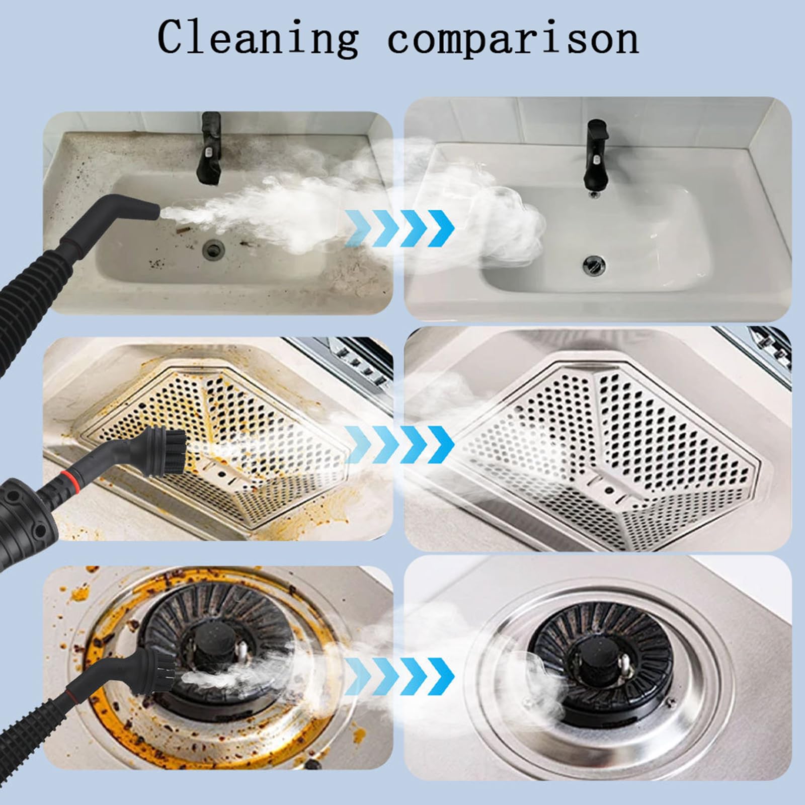 redhut steam cleaner,Nettoyeur Vapeur Portable,hand held steamer for cleaning,Multi-Usage Steam Cleaner,1050W nettoyeur vapeur joint carrelage,steam cleaner for home,machine pour nettoyer canapé