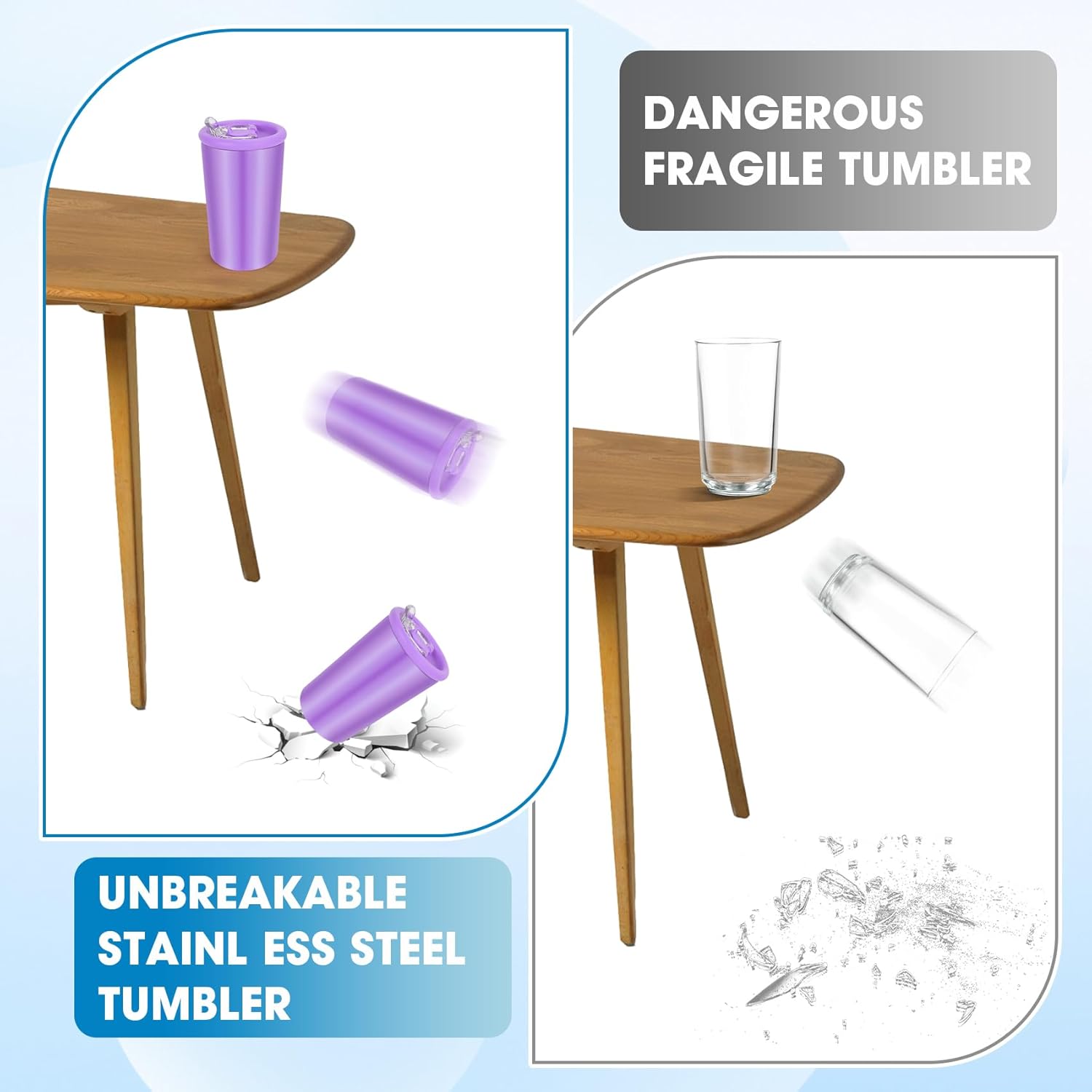 12oz Stainless Steel Kids & Toddler Drinking Cups, Double Walled Insulated Kids Cups with Straws and Lids Leak Proof, Set of 4, Dishwasher Safe - Image 3