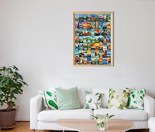 Miniatura 3 de Rompecabezas de 1000 piezas de rompecabezas de parque nacional, juguetes familiares, rompecabezas de paisaje de póster de viaje, rompecabezas de