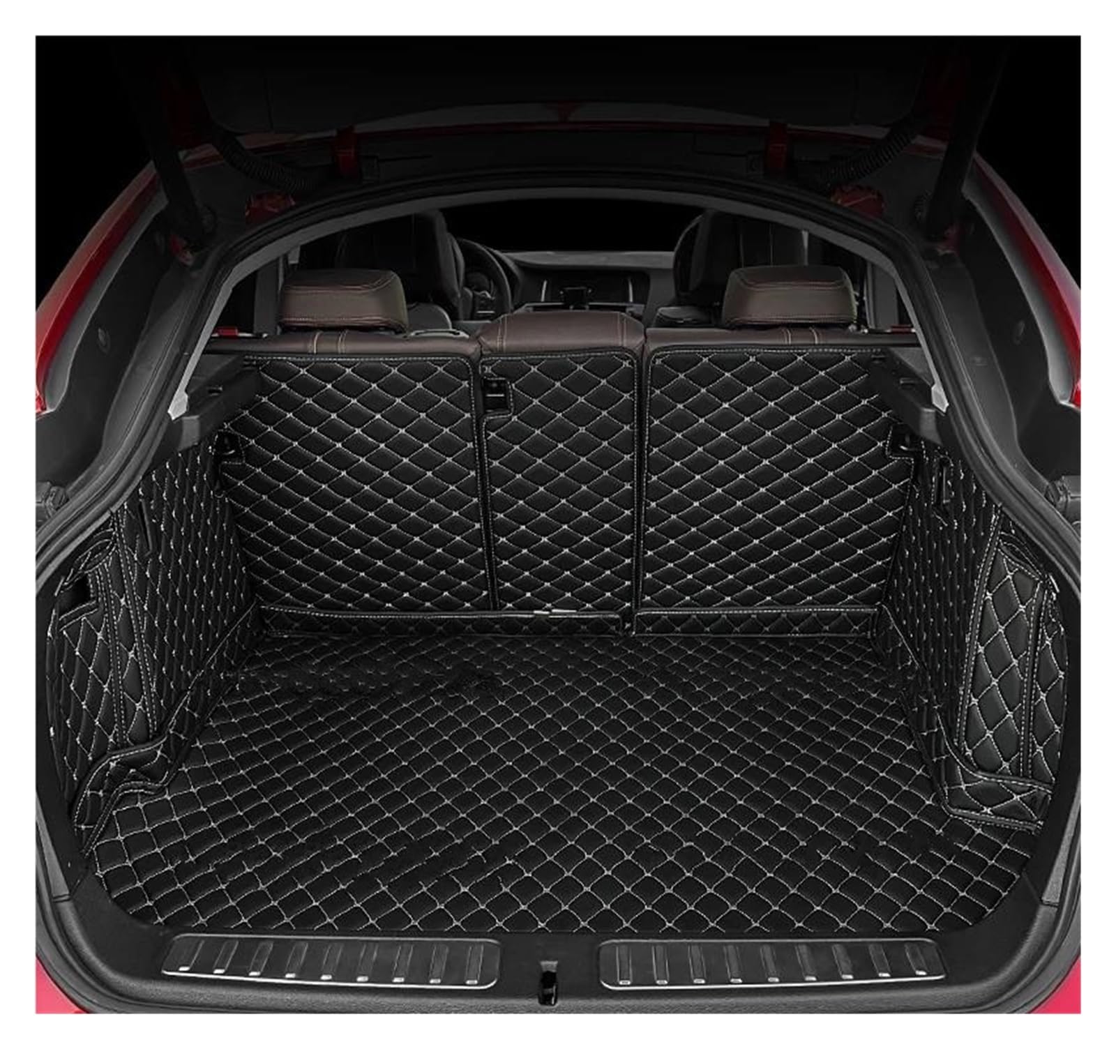 Tapis coffre voiture Citroen C5X coussinet de protection finition luxe cuir - 4