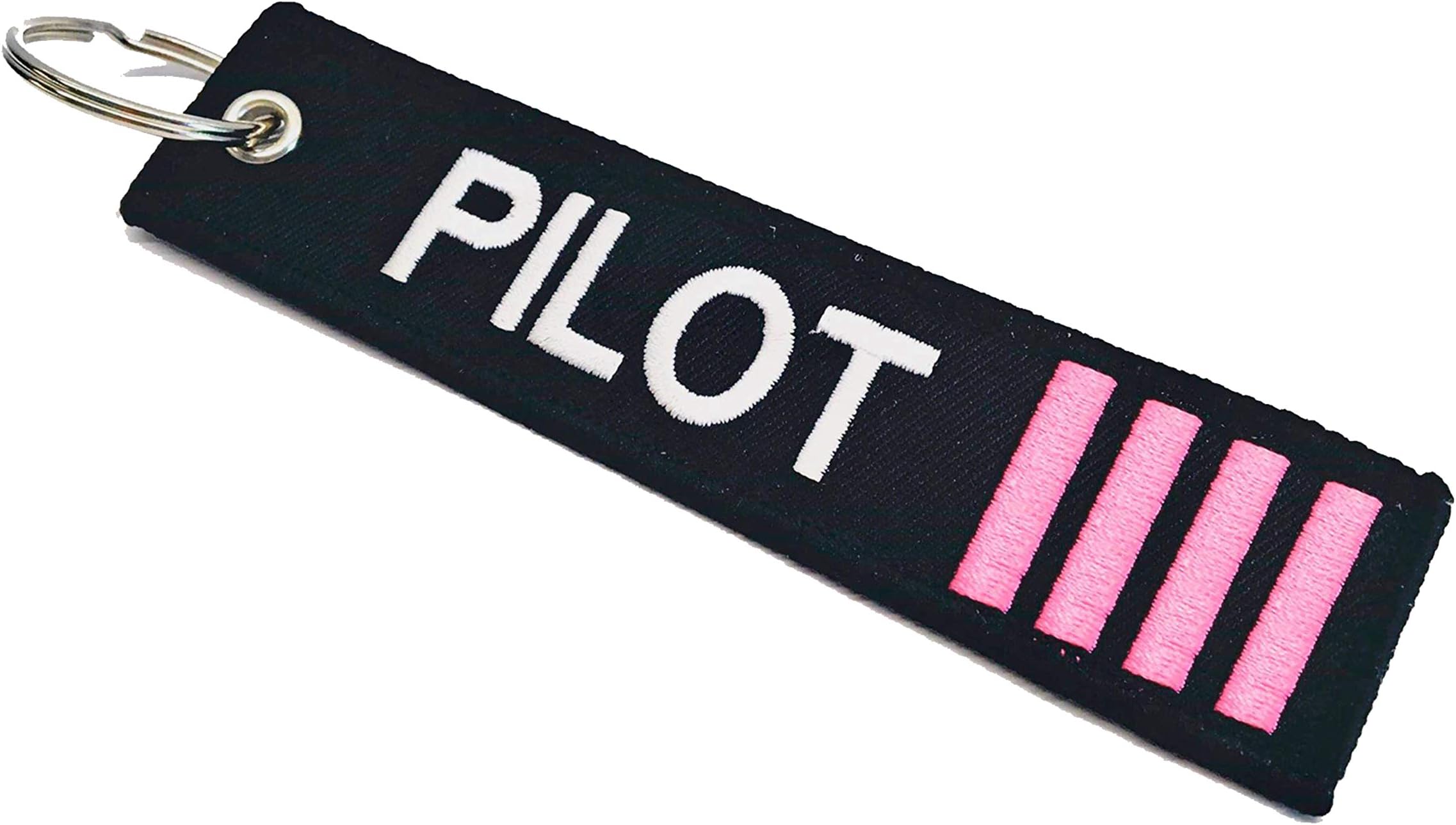 Novah Pilot Keychain Pink Stripes (4 Stripes)