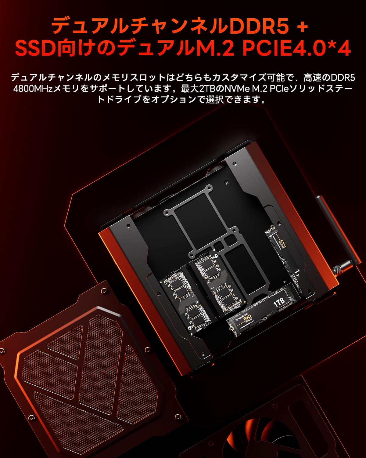 Amazon.co.jp: AOOSTAR ゲーミングPC ミニpc ryzen7 7435HSとRadeon RX