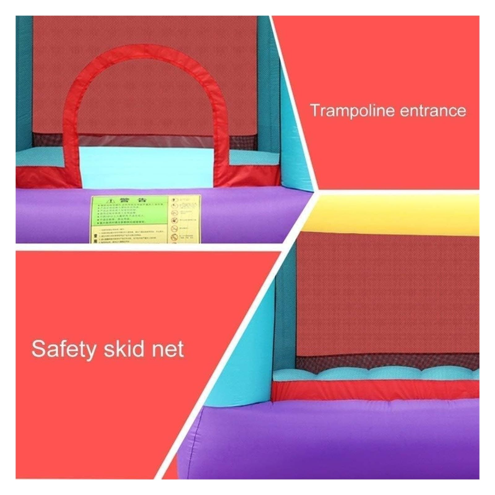 Castello gonfiabile, Grande trampolino quadrato for attrezzature da parco giochi impertinente