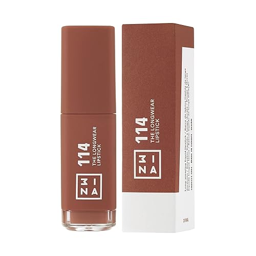 Miniatura 8 de 3INA The Longwear Lipstick 114 - Naturalmente hidratante, de secado rápido, tonos que se mantienen todo el día y se adaptan a cada tono de piel -