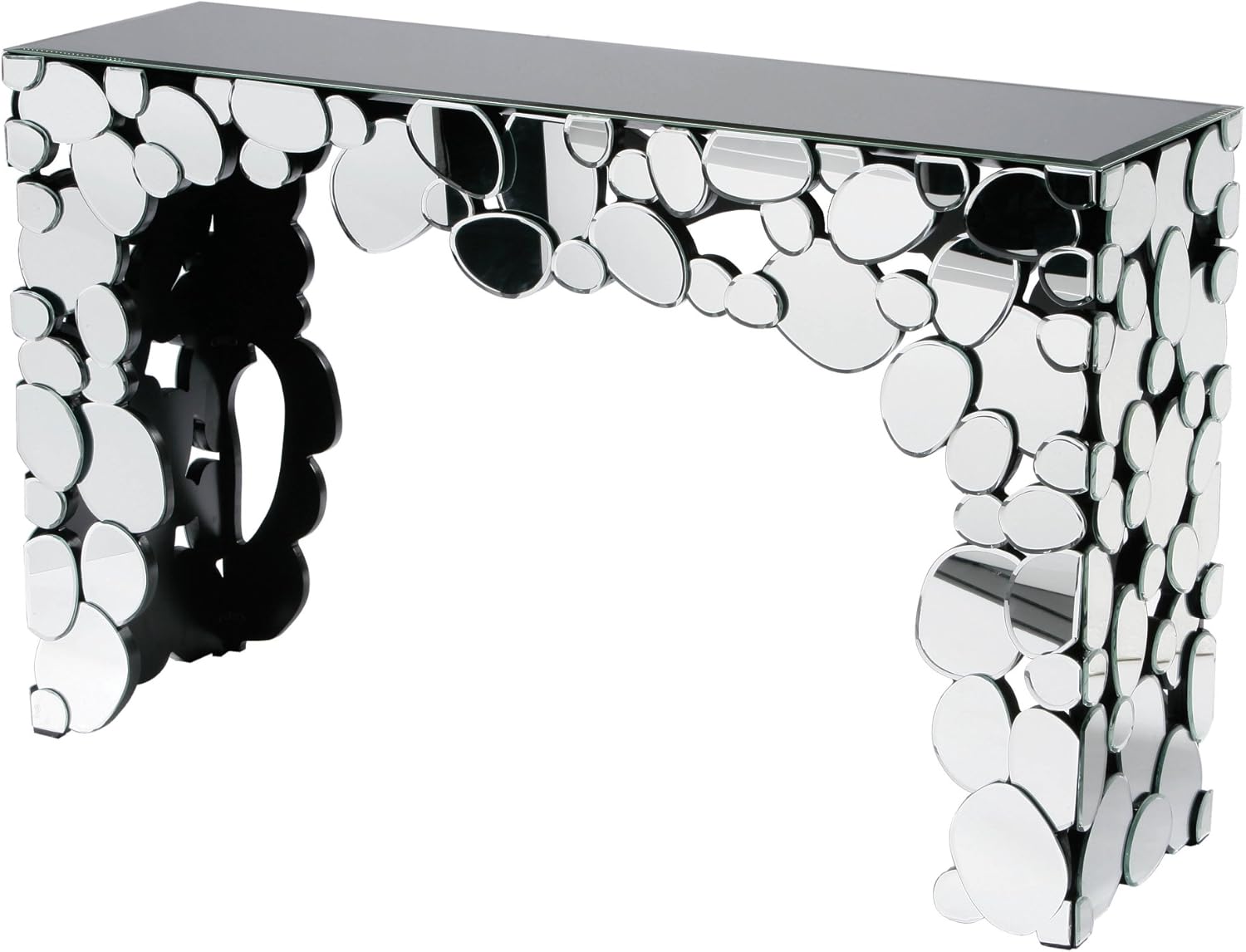 Premier Housewares Illusions Mirrored Console Table, 86 x 140 x 40 cm